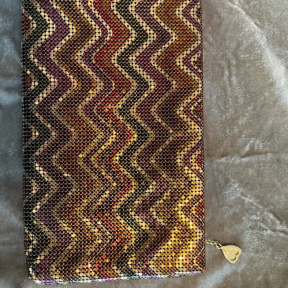 Whiting & Davis Multicolor Zigzag Clutch - Picture 2 of 13